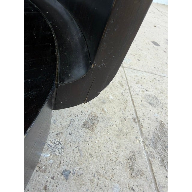 Wood Baker Furniture Elliptical Side Table For Sale - Image 7 of 12
