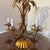 1950s Italian Gilt Florentine Palm Faux Bamboo Chandelier For Sale - Image 10 of 10