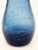 Glass Cobalt Blue Crackle Hand-Blown Glass Vase by Blenko Glass Co. For Sale - Image 7 of 16