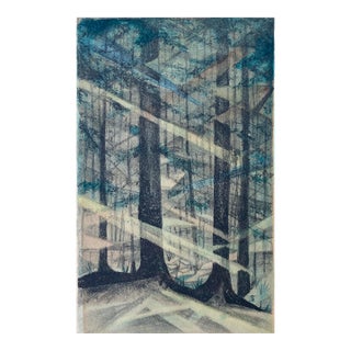 1950s Tillie Boykin Pines Lithograh For Sale
