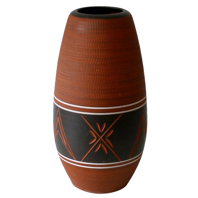 Large Mid-Century Modern Ceramic Floor Vase, Germany, 1960s For Sale