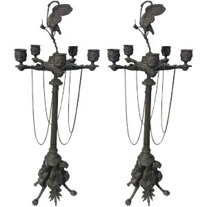 Bronze Candelabra Neoclassical Style