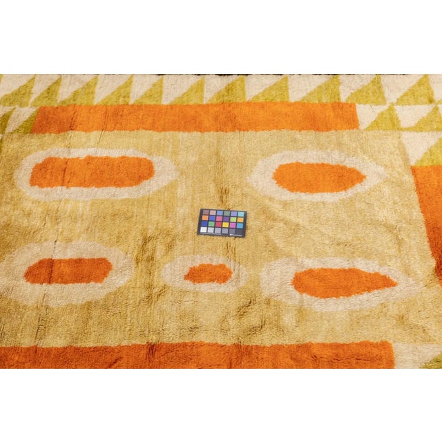 Textile 1980s Vintage Swedish Rug 5'4'' x 7' For Sale - Image 7 of 9