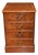 Regency Walnut Filing Cabinet or Chest Drawers For Sale