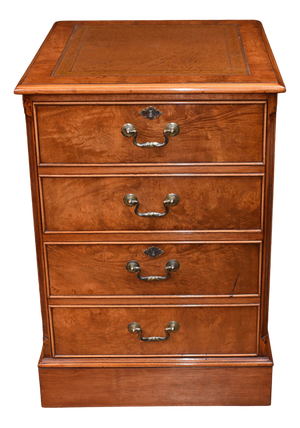 Regency Walnut Filing Cabinet or Chest Drawers