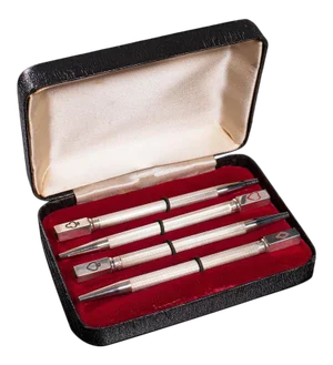 Mid 20th Century English Sterling Silver Bridge Pencils
