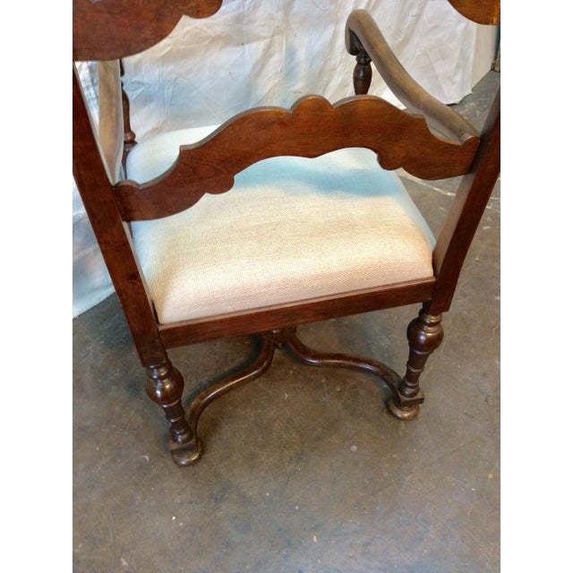Late 19th Century French Ladderback Armchair For Sale - Image 11 of 12