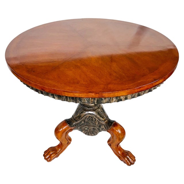 Charles Pollock Late 20th Century French Regency Claw Feet Gueridon Center Table by Charles Pollock for William Switzer For Sale - Image 4 of 11