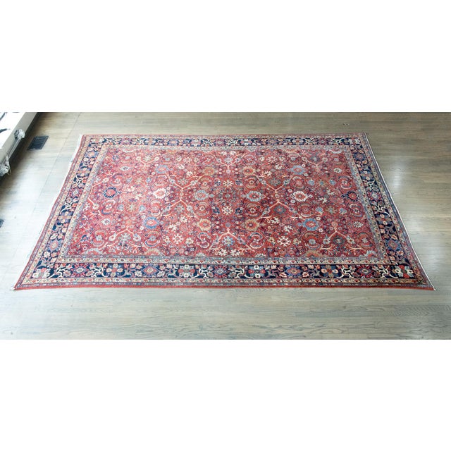 Early 20th Century Persian Sultanabad Rug For Sale - Image 11 of 14