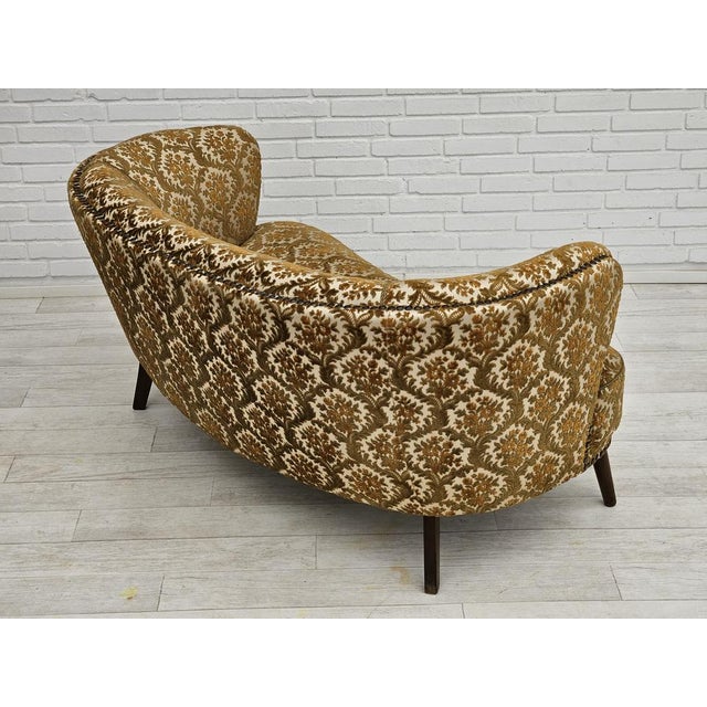 Vintage Danish Two-Seater Banana Sofa, 1960s For Sale - Image 9 of 18