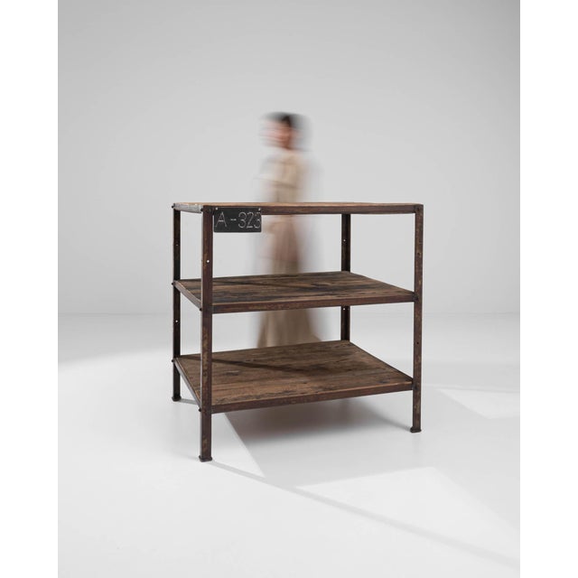 20th Century French Metal and Wooden Work Table For Sale - Image 10 of 18