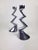 Silver Zig Zag Candlesticks by Matthew Hilton for SCP England, 1980s, Set of 2 For Sale - Image 8 of 15