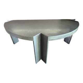 Attributed to Leon Rosen for Pace Collection, 'Mezzaluna' Console Table, C. 1980s. For Sale