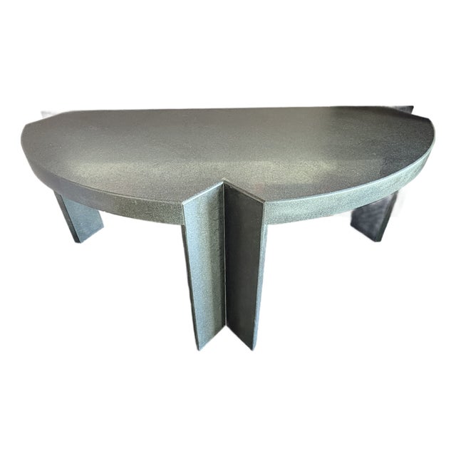 Attributed to Leon Rosen for Pace Collection, 'Mezzaluna' Console Table, C. 1980s. For Sale