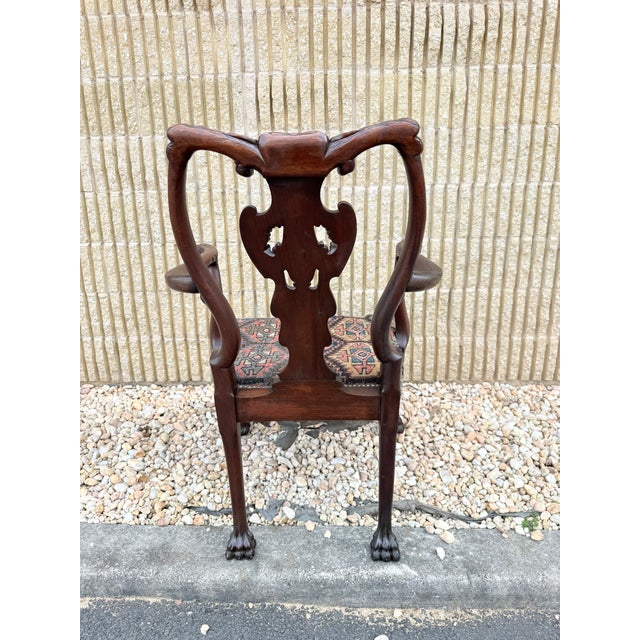 Early 19th Century George Iiii Irish Style Carved Eagle Mahogany Armchair For Sale - Image 18 of 18
