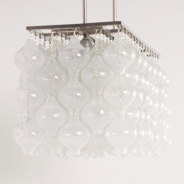 Metal Tulipan Pendant Lamp with 162 Glass Elements by J. T. Kalmar for Kalmar, Austria, 1960s For Sale - Image 7 of 15