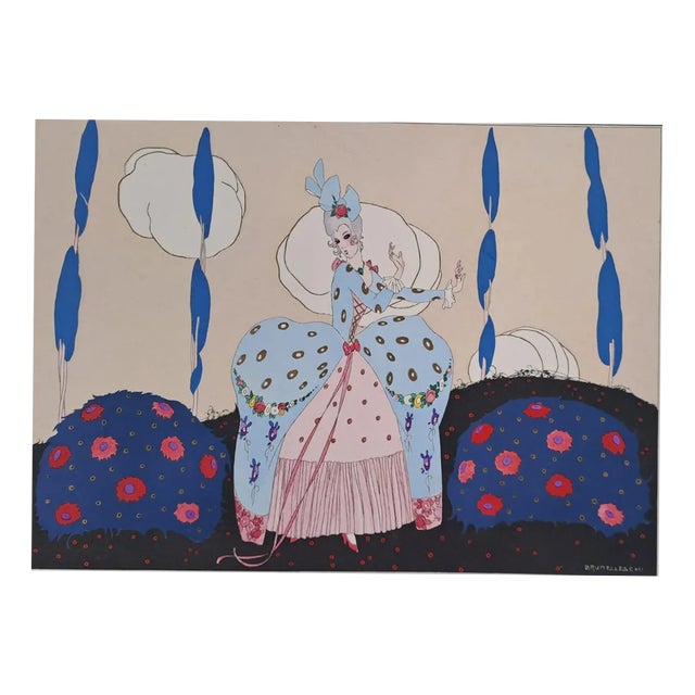 Umberto Brunelleschi, Rosaura, 1914, Original Engraving For Sale