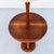 Modeline Restored 1960s Sculpted Walnut & Brass Floor Lamp With Cocktail Table For Sale - Image 4 of 12