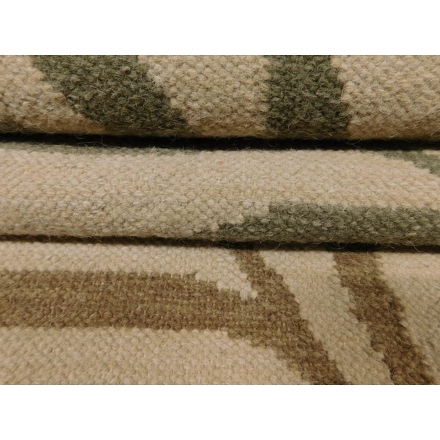 Vintage Handmade Flatwoven Accent Rug. 2'x 3' For Sale In Los Angeles - Image 6 of 7