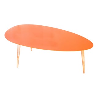 Large Egg Table - Orange For Sale