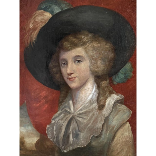 English Aristocrat, 1800s, Oil on Canvas, Framed For Sale - Image 3 of 7