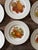Beautiful set of six vintage Hutschenreuther German porcelain salad or dessert plates, each featuring a different richly...