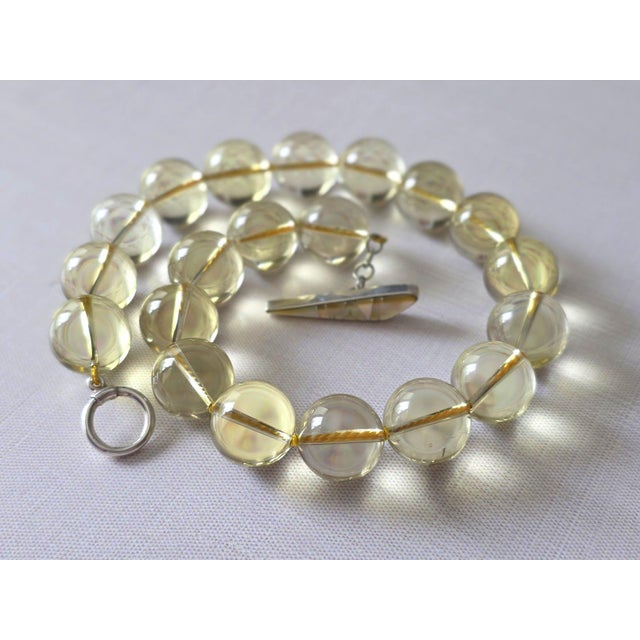 Lemon Quartz Beaded Necklace by Noblesse Oblige Studio, 18in, Usa For Sale - Image 9 of 10