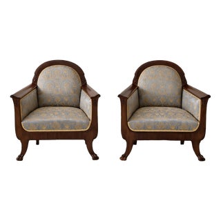 Biedermeier Armchairs, Northern Europe, 1880, Set of 2 For Sale