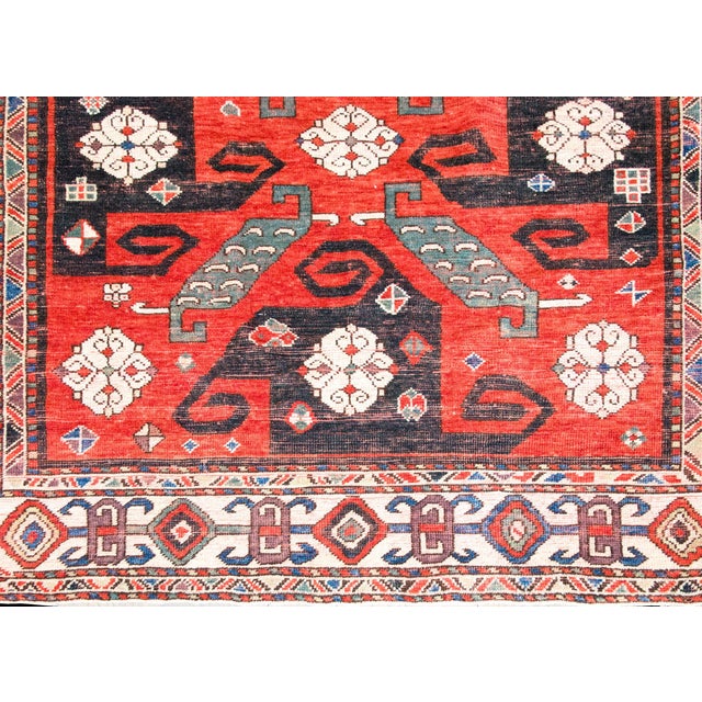 Early 20th Century Persian Kazak Rug For Sale - Image 12 of 16