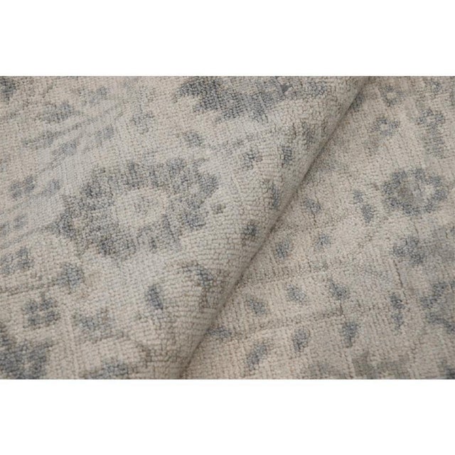 Pasargad Home Oushak Ivory Wool Area Rug, 7'11'' X 9'11'' For Sale - Image 4 of 5