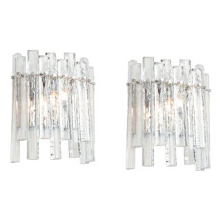Crystal Rod Sconces attributed to Kinkeldey, Germany, 1970s, Set of 2 For Sale