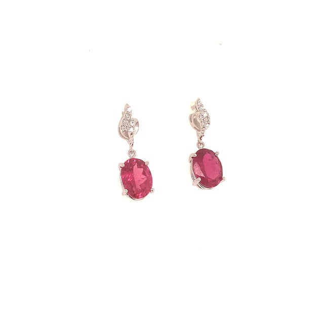 Natural Finely Faceted Quality Tourmaline Diamond Earrings 14k Gold 2.34 TCW Certified $2,690 018679 Please look at the...