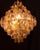 Gold Pear-Shaped Chandelier with Multicolored Polyhedron Glass, 1962 For Sale - Image 8 of 11