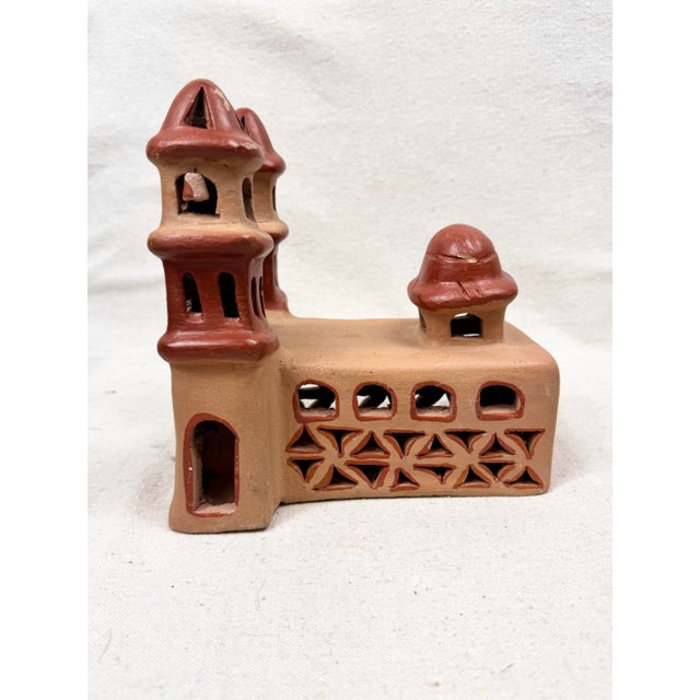 Ceramic Vintage Handmade Mexican Church For Sale - Image 7 of 9