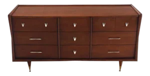 Mid Century Modern American Modern Walnut Dresser