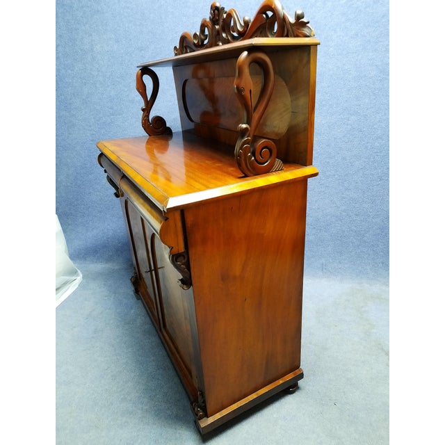 Red 19th Century Mahogany Buffet For Sale - Image 8 of 16