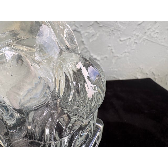 Vintage l.e. Smith Clear Glass Rearing Horse Bookends – Set of 2 (1950s) For Sale - Image 12 of 12