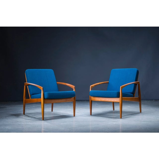 Model 121 Paper Knife Easy Chairs and Sofa by Kai Kristiansen for Magnus Olesen, 1960s, Set of 3 For Sale - Image 12 of 18