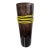 Artisan Blown Glass Vase With Rope Accent For Sale
