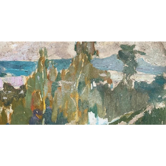 Realism Vintage Impressionist Spring Landscape Oil Painting, Ukrainian Art, 1960s 21-41 For Sale - Image 3 of 6