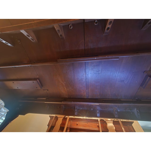 Brown Vintage Harden Furniture Extension Dining Table and Chairs and Pads For Sale - Image 8 of 18