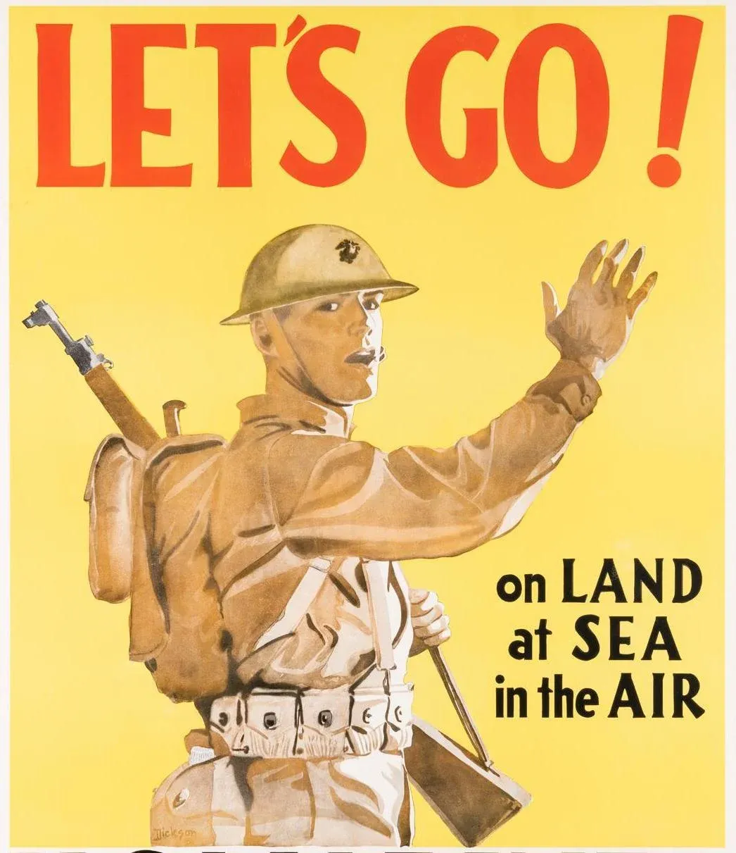 Marines Let’s Go 1961 レトロ　ヴィンテージ映画ポスター Let's Go. u.s. Marines