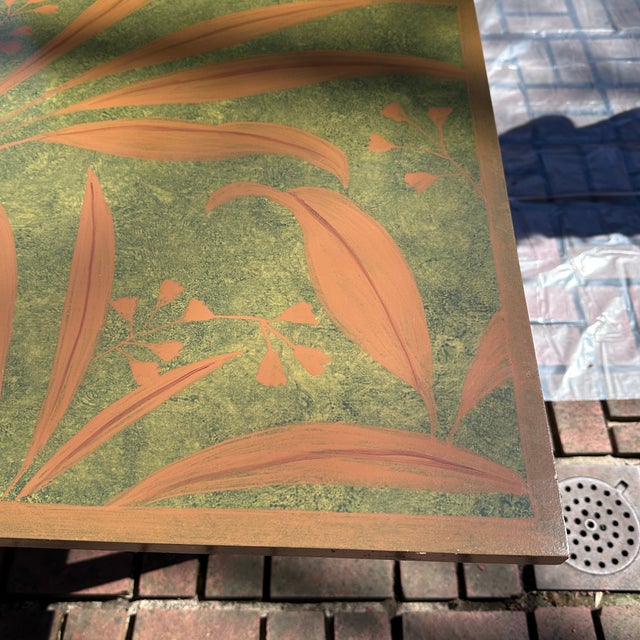 Mid 20th Century Artist Painted Drop Leaf Henkel Harris Table For Sale - Image 10 of 12