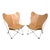 Vintage Mid Century Leather Butterfly Child Chairs - A Pair For Sale