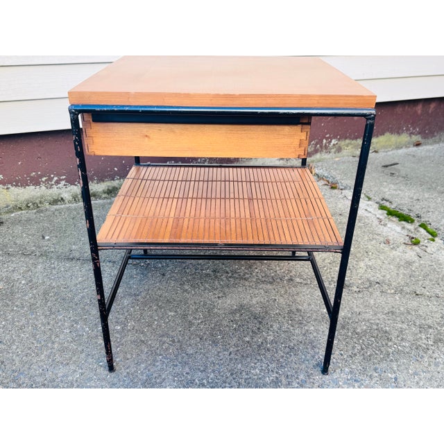 Wood Vintage 1950s Paul McCobb Style Planner Group Maple Nightstand For Sale - Image 7 of 9