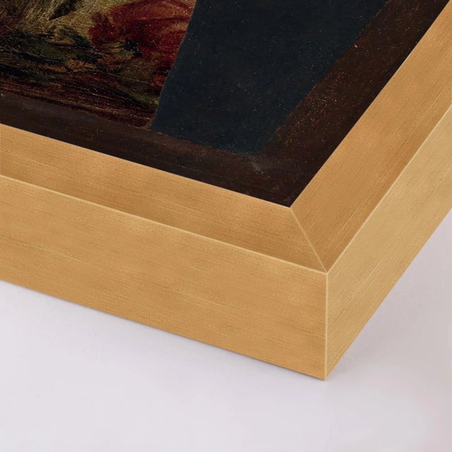 DESCRIPTION: Floral Silhouette 3 by Lara Fowler in Gold Frame, Small Art Print SPECIFICATIONS: Type: Framed Paper. Framed...