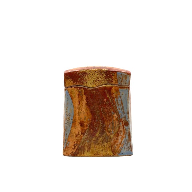 Mid-Century Blue Earthenware Vase, France, 1960s For Sale - Image 15 of 18
