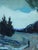 Mid-Century Modern 'The Long Turn Home' Vintage Swedish Expressive Landscape Oil Painting, Framed For Sale - Image 11 of 16