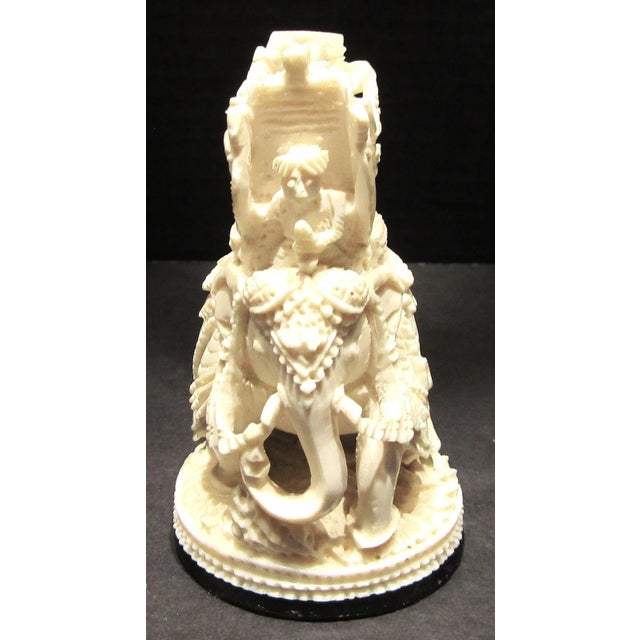 1940s Antique Rajasthani Indian Ivory Colored Bone Complete Hand Carved Chess Set For Sale - Image 5 of 13