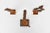 Very nice set of 3 iron sculptures designed by Theo Niermeijer (1940-2005) Amsterdam, 1970. This set of 3 geometrical...